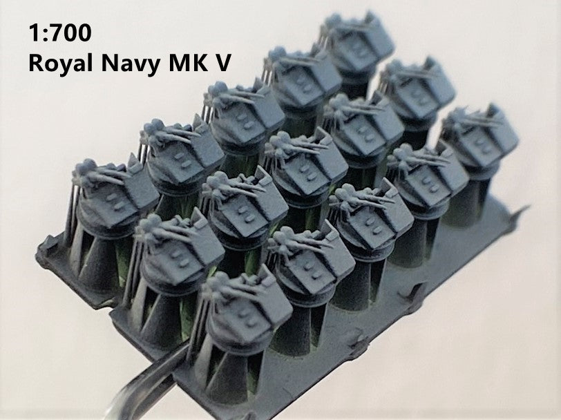 1:700, 1:350 Oerlikon autocannon, Oerlikon gun Royal Navy MK V, 3D printed