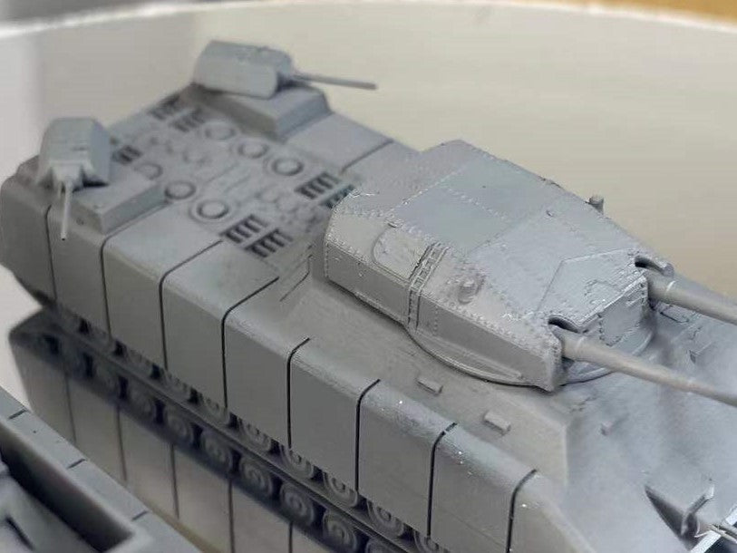 1:700, 1:350 German super heavy tanks set,  P1000 Ratte und P1500 landkreuzer, E100, Maus, Karl Gerät, Krupp Räumer S, V2