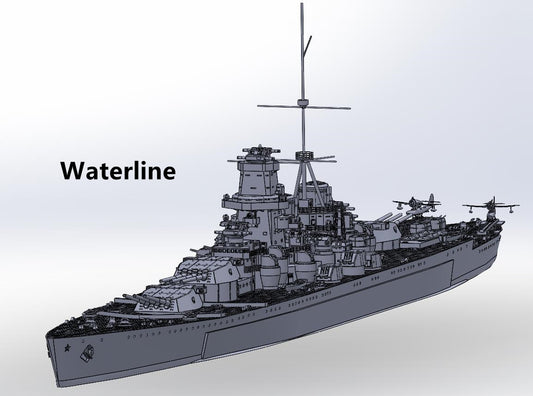 1:700 Project 23 battleship, Sovetsky Soyuz resin, 3D printed kit, Waterline, Full Hull