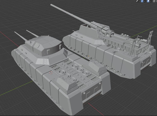 1:700, 1:350 German super heavy tanks set,  P1000 Ratte und P1500 landkreuzer, E100, Maus, Karl Gerät, Krupp Räumer S, V2