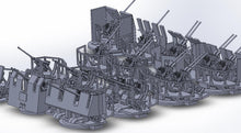 Load image into Gallery viewer, 1:700 16×Bofors gun, Bofors quad mount, Bofors twin mount, singel mount, UK MK V, 70-K
