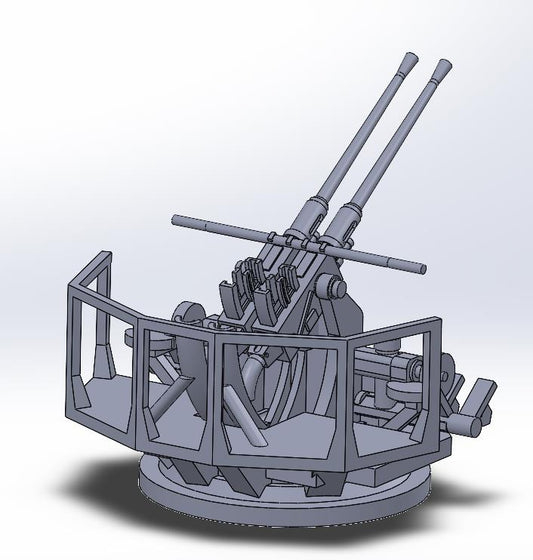 1:700 16×Bofors gun, Bofors quad mount, Bofors twin mount, singel mount, UK MK V, 70-K