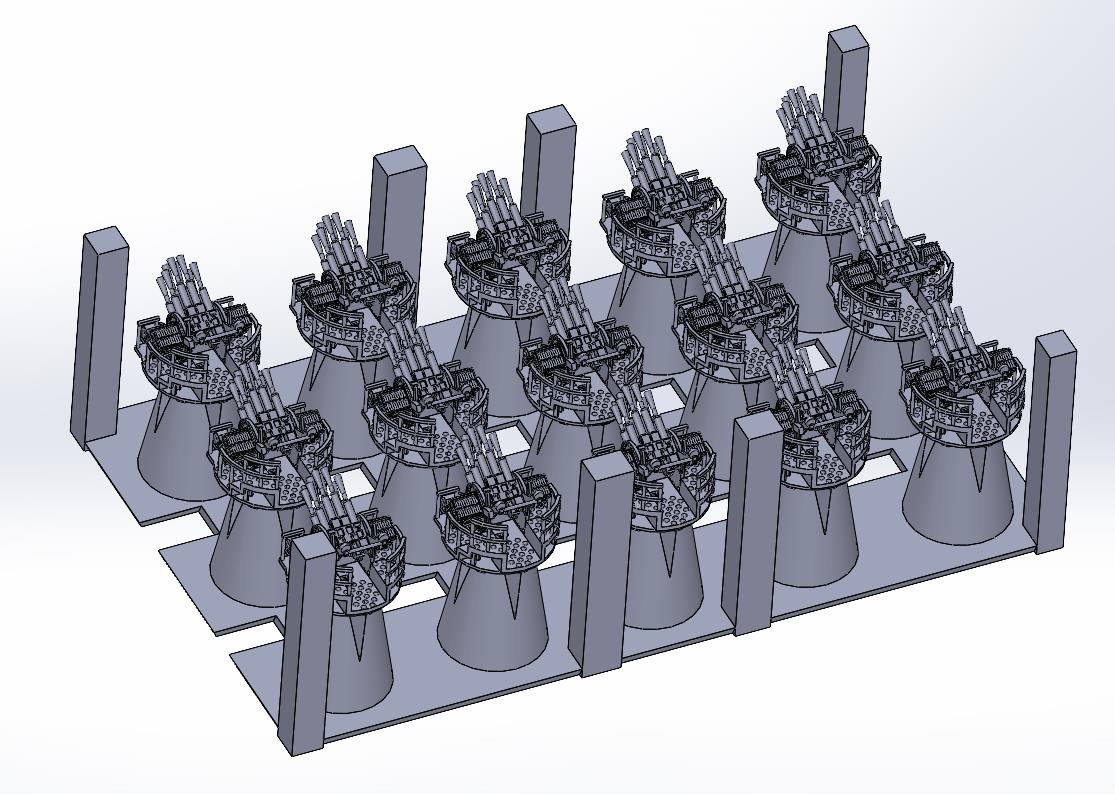 1:700, 1:350 Royal Navy, Pom Pom Gun kit, 15 guns, 8-barrelled, 4-barrelled, v.2022