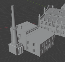 Load image into Gallery viewer, 1:700 Factory building, old factory, 1:700 Fabrik
