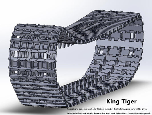 1:35 Tracks, King Tiger, Jagdtiger, for MENG, Takom, Trumpeter, Tamiya  half-finished, 1:35 Einsatzbereit Ketten