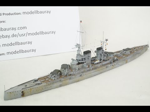 1:700 SMS Mackensen, german battlecruiser, WWI, resin, 3D printed kit, Full hull, waterline, bayern class gun house