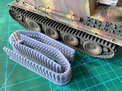 1:35 Tracks, for WWII German Panther Tanks, ideal for MENG, half-finished, 1:35 Einsatzbereit Panther Ketten, half-finished tracks for Panther, MENG Takom